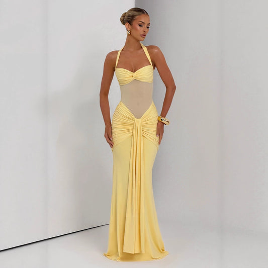 Women's Ribbon Slim-fit Sheath Dress