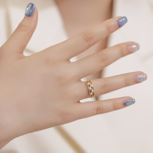 Women's Fashion Personality Shell Pearl Ring