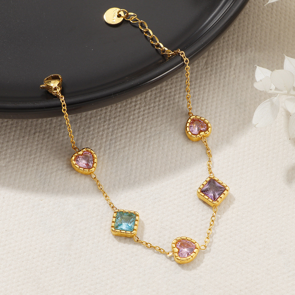 New Love Square Zircon Bracelet For Women