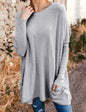 Women's Casual Pocket Loose Long Sleeve Top