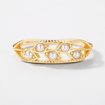 Women's Fashion Personality Shell Pearl Ring