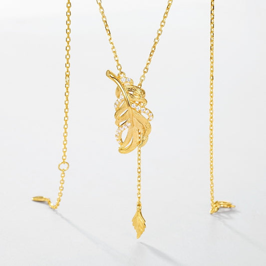 Simple Style Personalized Leaf Clavicle Chain