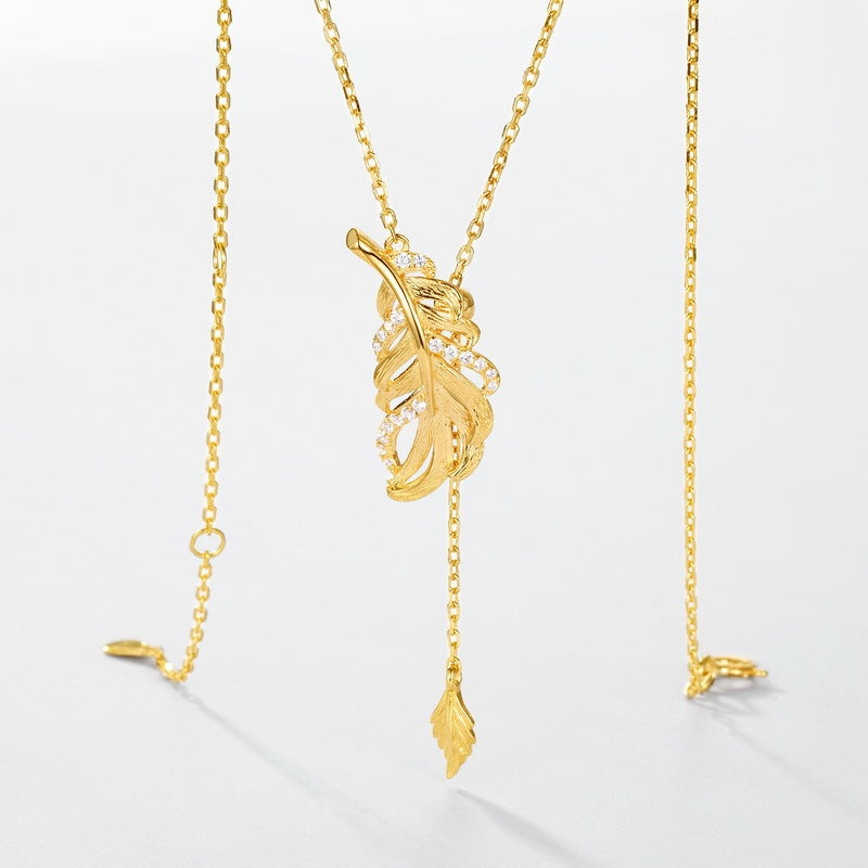 Simple Style Personalized Leaf Clavicle Chain