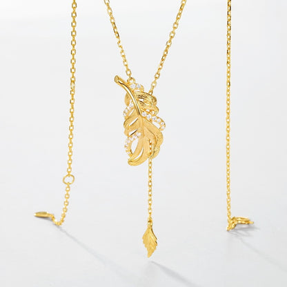 Simple Style Personalized Leaf Clavicle Chain