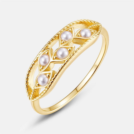 Women's Fashion Personality Shell Pearl Ring