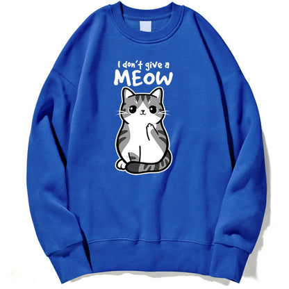 Cartoon Kitten Pattern Sweater European Size