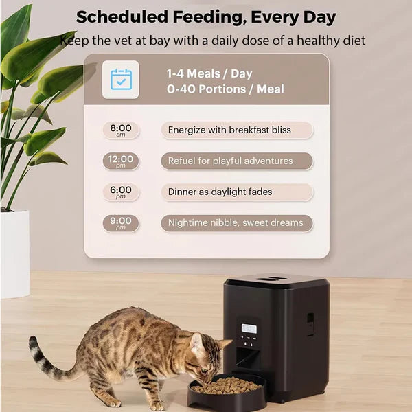 MASAPETS™ Smart Auto Feeder – App Control & Camera