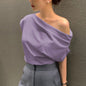 Summer New Niche Irregular Shoulder Design Sense
