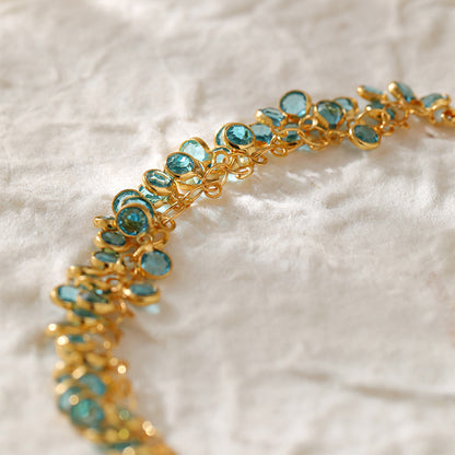 Copper Plating 18K Real Gold Multi-layer Women's New Bracelet