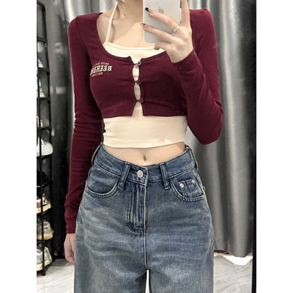 Love Embroidered Wide-leg Simple Casual Jeans