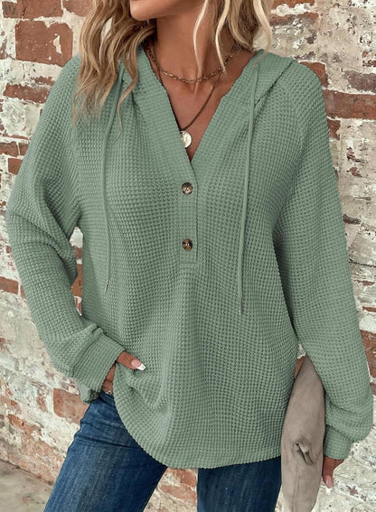 V-neck Long Sleeve Pullover Leisure Sports Sweater