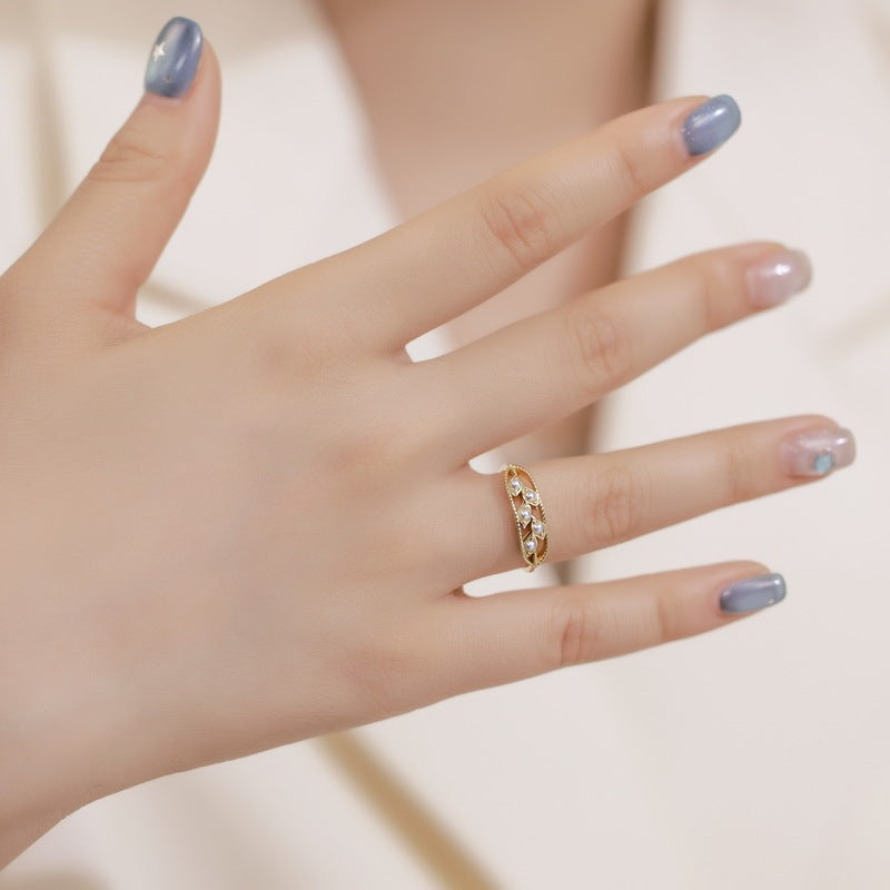 Women's Fashion Personality Shell Pearl Ring