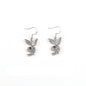 Cute Full Diamond Rabbit Stud Earrings Women