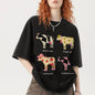Men's And Women's Cute Cow Print T-shirt
