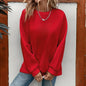 Women's Loose Sports Round Neck Sweatshirt