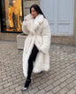 Long Environmental Protection Leather Fur Coat Fashionable Women